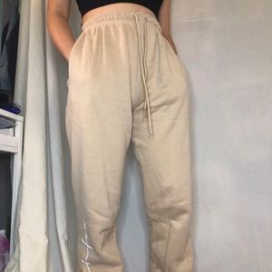White Fox High Waisted Sweatpants in Size Small